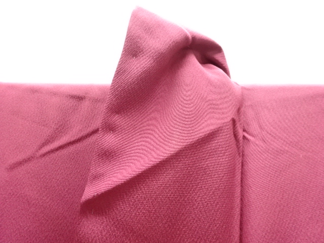  橋に寺塔風景模様織出し暈し付け下げ色無地着物